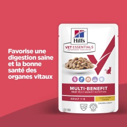 Vet Essentials Chat Multi-Benefit Adult 1+ Poulet Sachet re.