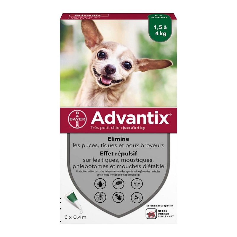 Advantix Très Petit Chien 1,5-4 kg